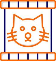 Katze Essen Vektor Symbol