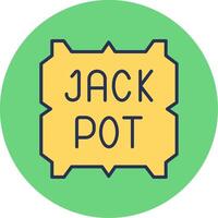 Jackpot-Vektor-Symbol vektor