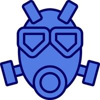 Vektorsymbol für Gasmaske vektor