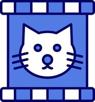 Katze Essen Vektor Symbol