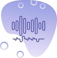 Audio- Gradient Blase Symbol vektor
