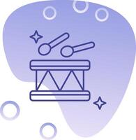 Trommel Gradient Blase Symbol vektor