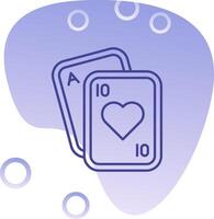 Poker Gradient Blase Symbol vektor