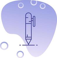 Stift Gradient Blase Symbol vektor
