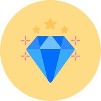 Diamant eben Kreis Symbol vektor