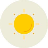 Sonne eben Kreis Symbol vektor
