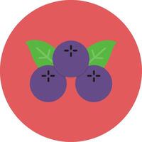 Beeren eben Kreis Symbol vektor