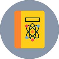 Wissenschaft Buch eben Kreis Symbol vektor