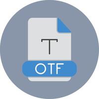 otf eben Kreis Symbol vektor