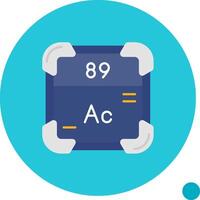 Aktinium lange Kreis Symbol vektor