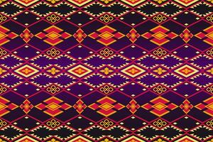 abstrakt traditionell ethnisch Volk Antiquität Grafik Stoff Linie.Hintergrund Textil- Vektor Illustration aufwendig elegant Jahrgang Stil.nativ aztekisch Boho Vektor Design.