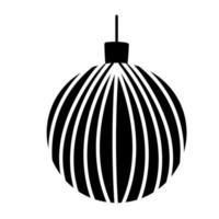 Weihnachtskugel Dekoration Ornament traditionelle Silhouette Symbol