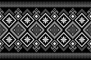 Natur Jahrgänge Kreuz Stich traditionell ethnisch Muster Paisley Blume Ikat Hintergrund abstrakt aztekisch afrikanisch indonesisch indisch nahtlos Muster zum Stoff drucken Stoff Kleid Teppich Vorhänge und Sarong vektor