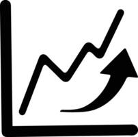 Wachstum Geschäft Symbol Symbol Vektor Bild. Illustration von das Fortschritt Gliederung Infografik Strategie Entwicklung Design Bild