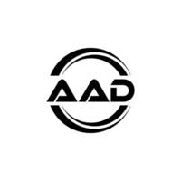 aad logotyp design, inspiration för en unik identitet. modern elegans och kreativ design. vattenmärke din Framgång med de slående detta logotyp. vektor