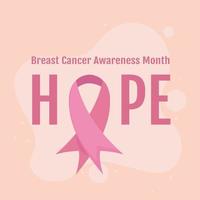 Monat des Bewusstseins für Brustkrebs vektor