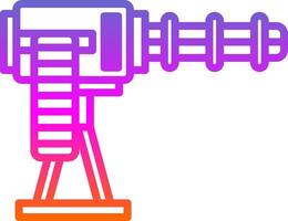 Maschine Gewehr Vektor Symbol Design