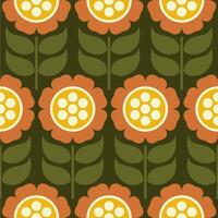 nahtlos Textil- Stoff Blume und Blätter Damast Muster Hintergrund Hintergrund vektor