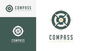 Kompass Logo Vektor modern Navigation Symbol. Kompass Illustration Symbol einfach Design.