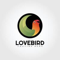 Vogel oder Lovebird Symbol zum Netz oder App vektor