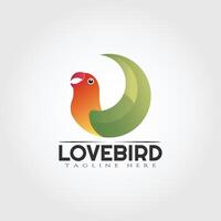 Vogel oder Lovebird Symbol zum Netz oder App vektor