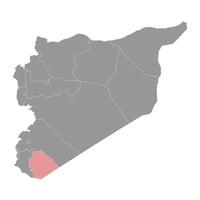 som suwayda guvernör Karta, administrativ division av syrien. vektor illustration.