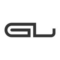 Gl, lg, G und l abstrakt Initiale Monogramm Brief Alphabet Logo Design vektor