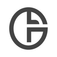 gl, lg, g och l abstrakt första monogram brev alfabet logotyp design vektor