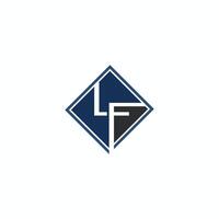 Initiale Brief lf Logo oder fl Logo Vektor Design Vorlage