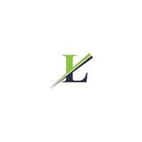alfabet brev initialer monogram logotyp ll, l vektor