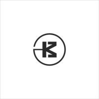 Initiale Brief km Logo oder mk Logo Vektor Design Vorlage