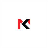 Initiale Brief km Logo oder mk Logo Vektor Design Vorlage