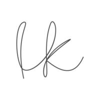 Alphabet Initialen Logo ch, kh, k und h vektor
