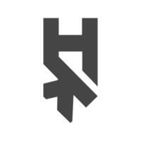 Alphabet Initialen Logo ch, kh, k und h vektor