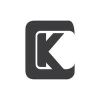 kreativ abstrakt Brief ck Logo Design. verknüpft Brief kc Logo Design. vektor