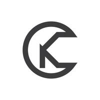 kreativ abstrakt Brief ck Logo Design. verknüpft Brief kc Logo Design. vektor