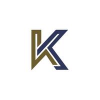 Initiale Brief k Logo Vektor Design Vorlage