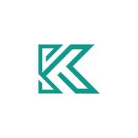 Anfangsbuchstabe k-Logo-Design-Vorlage vektor