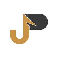 Initiale jp Brief Logo mit kreativ modern Geschäft Typografie Vektor Vorlage. kreativ abstrakt Brief pj Logo Design.