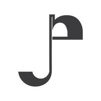 Initiale jp Brief Logo mit kreativ modern Geschäft Typografie Vektor Vorlage. kreativ abstrakt Brief pj Logo Design.