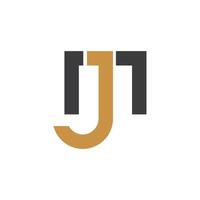 Initiale Brief jm Logo oder mj Logo Vektor Design Vorlage