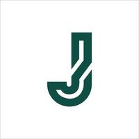 Initiale Brief jj Logo oder j Logo Vektor Design Vorlage
