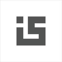 Initiale Brief ist Logo oder si Logo Vektor Design Vorlage