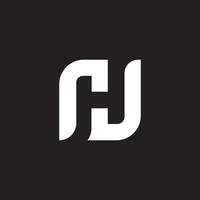 Initiale Brief hh Logo oder h Logo Vektor Design Vorlage