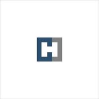 Initiale Brief hc Logo oder CH Logo Vektor Design Vorlage