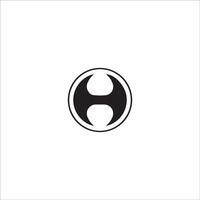 Initiale Brief hc Logo oder CH Logo Vektor Design Vorlage