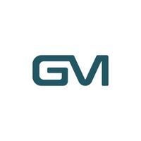 Initiale Brief gm oder mg Logo Design Vorlage vektor