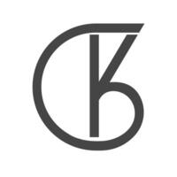 alfabetet bokstäver initialer monogram logotyp kg, gk, k och g vektor
