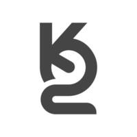 alfabetet bokstäver initialer monogram logotyp kg, gk, k och g vektor