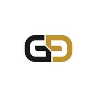 gg Brief Logo Design . gg Initiale basierend Alphabet Symbol Logo Design vektor
